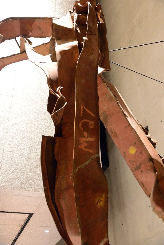 37 Section Of Steel Facade North Tower Floors 93-96 Was Mangled By The Underbelly Of Hijacked Flight 11 In The South Tower Excavation 911 Museum New York